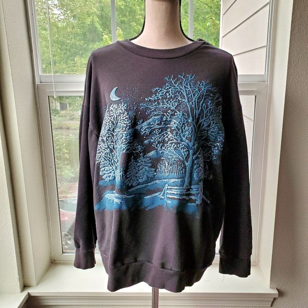 Vintage Winter/Christmas Sweatshirt | XL